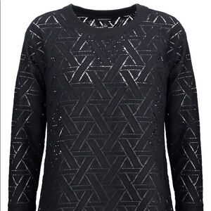 Banana Republic Black Ribbed LS Sweater‎